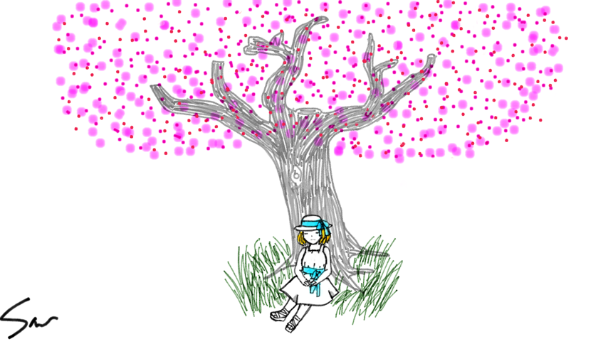 Cherry Blossom Tree Drawing Step By Step At Getdrawings