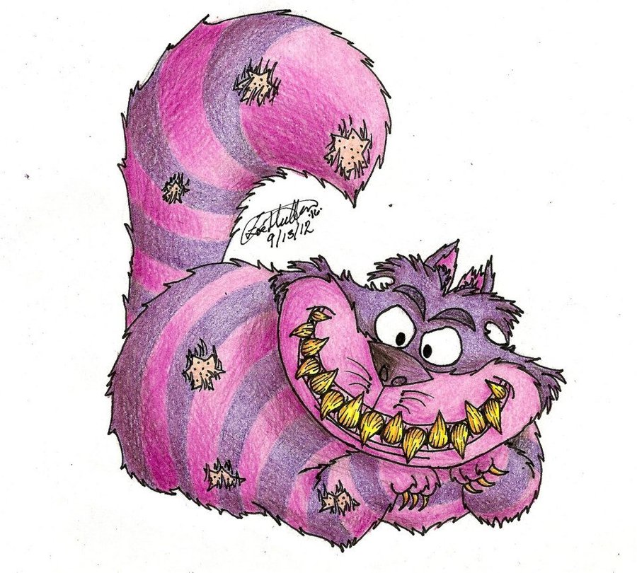 Cheshire Cat Drawing at GetDrawings | Free download