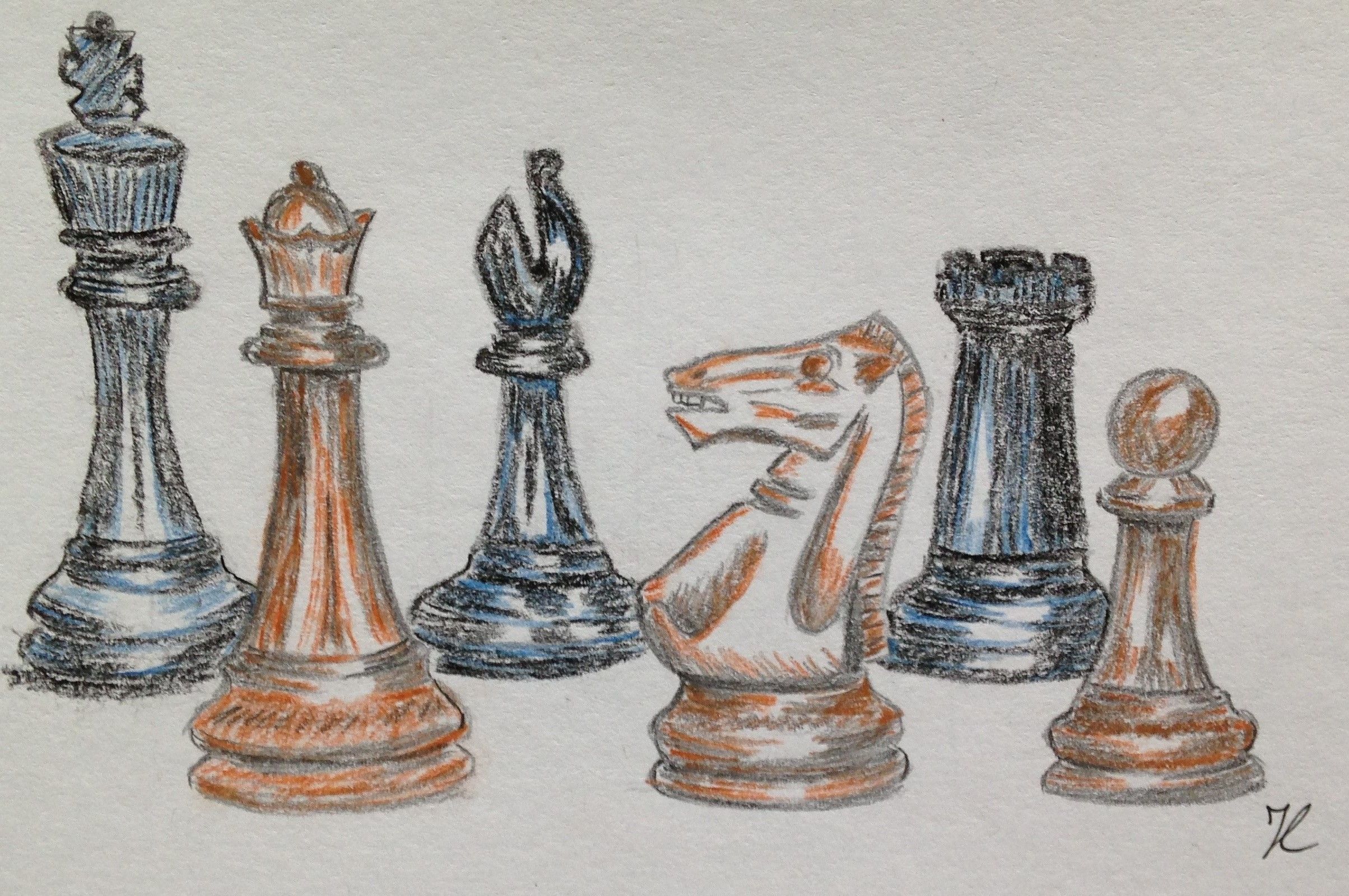 Chess Piece Drawing at GetDrawings | Free download