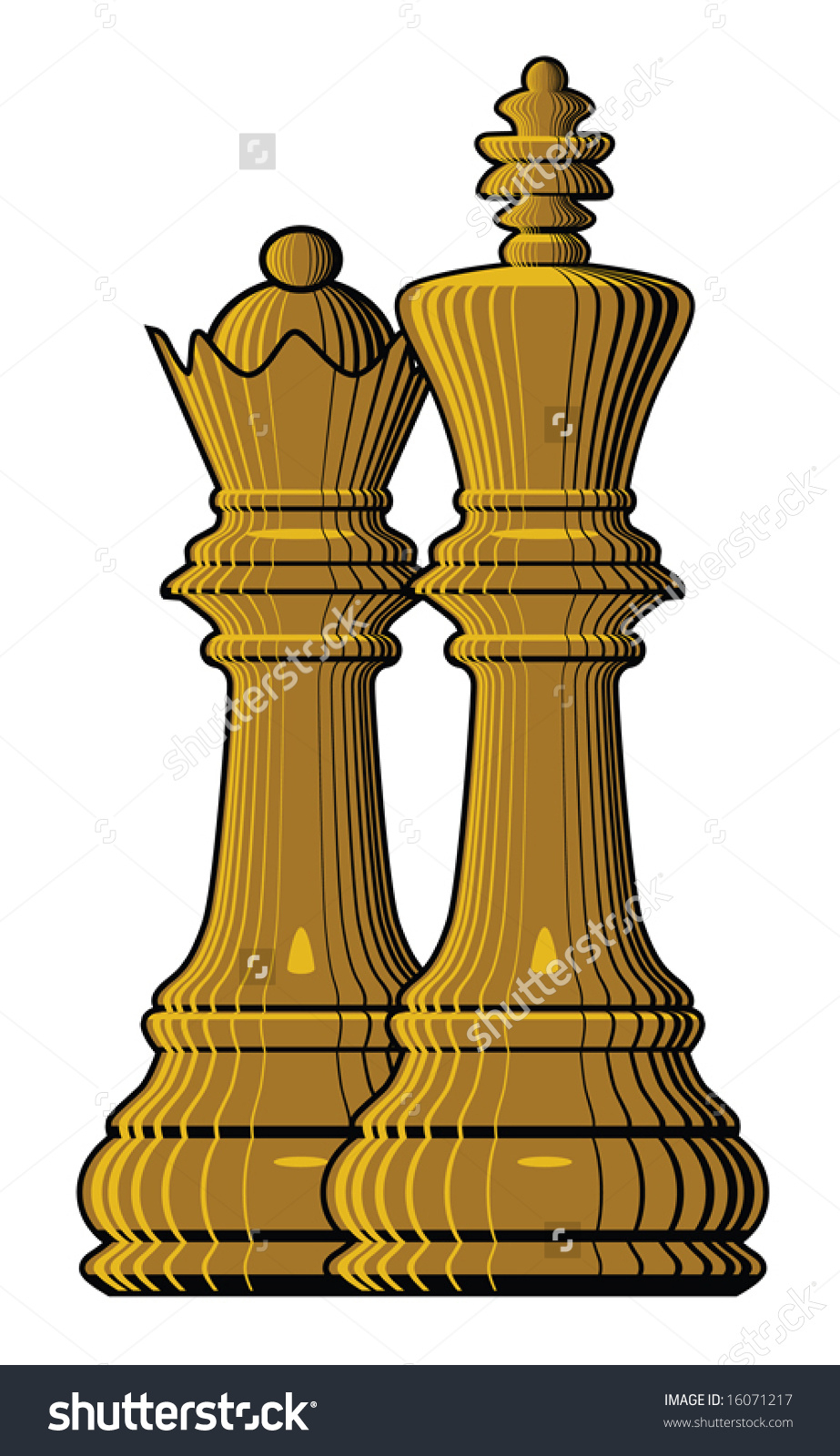 Шахматы фигуры Король и Королева