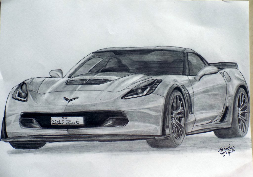 Chevrolet Corvette Drawing at GetDrawings Free download