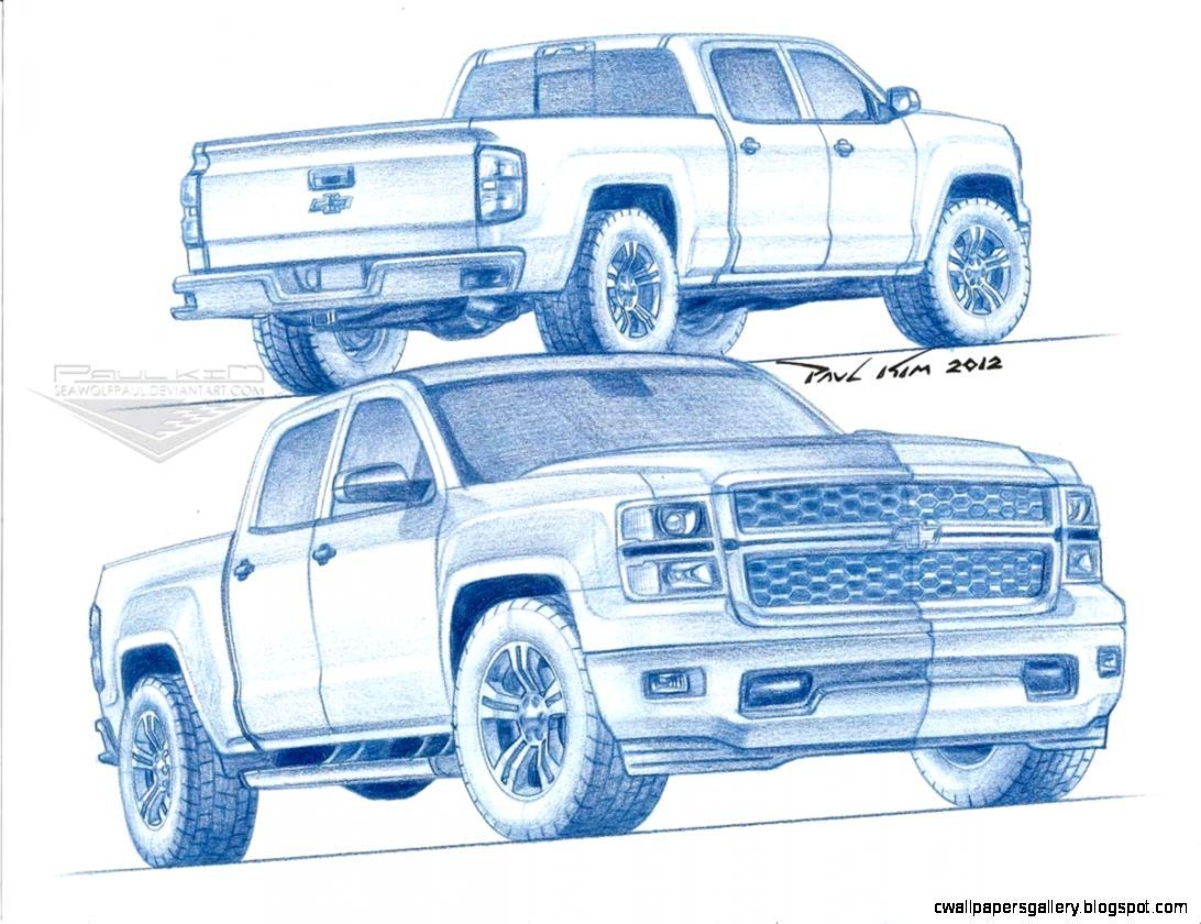 Chevy Truck Drawing at GetDrawings | Free download