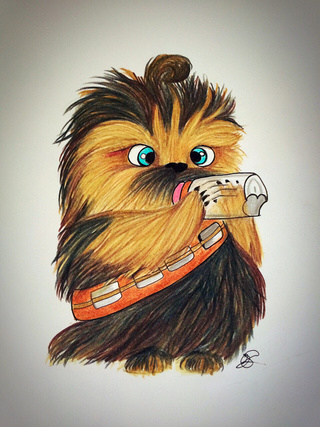 Chewbacca Drawing at GetDrawings | Free download