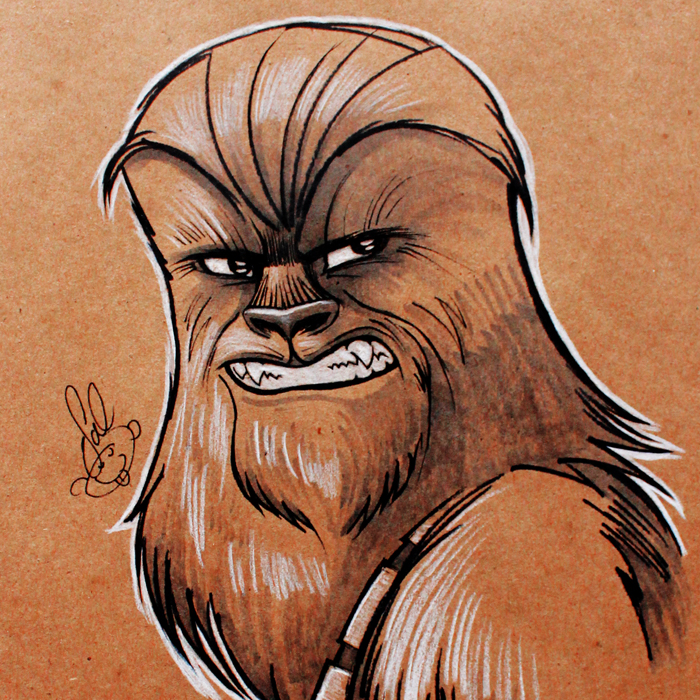 Chewbacca Drawing at GetDrawings | Free download