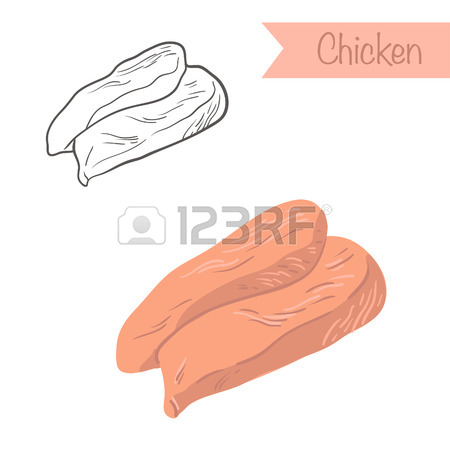 Chicken Breast Drawing at GetDrawings | Free download