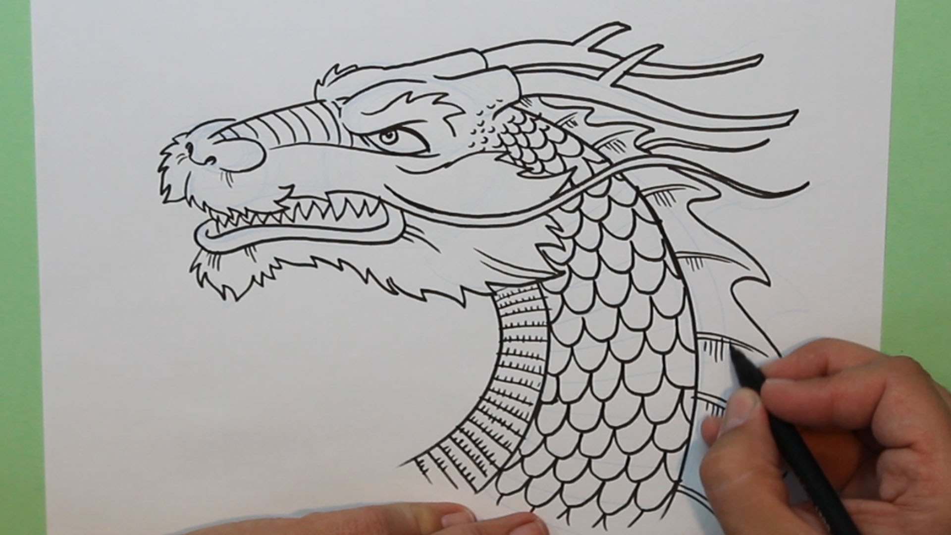 Рисунки драконов ручкой