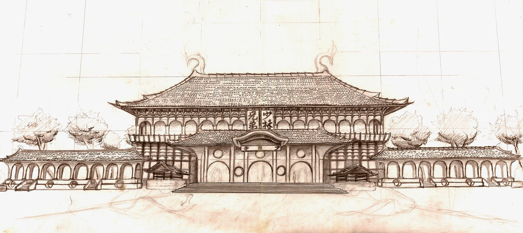 Chinese Temple Drawing at GetDrawings | Free download