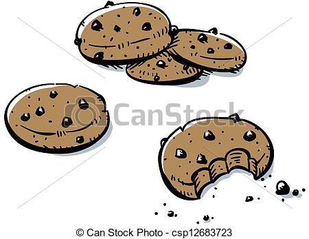 Chocolate Chip Cookie Drawing at GetDrawings | Free download