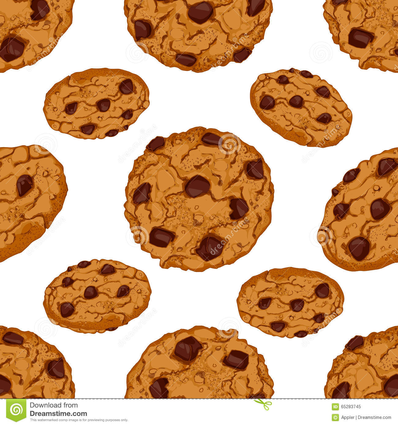 Chocolate Chip Cookie Drawing at GetDrawings Free download