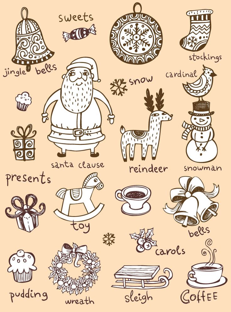 Christmas Things Drawing at GetDrawings Free download