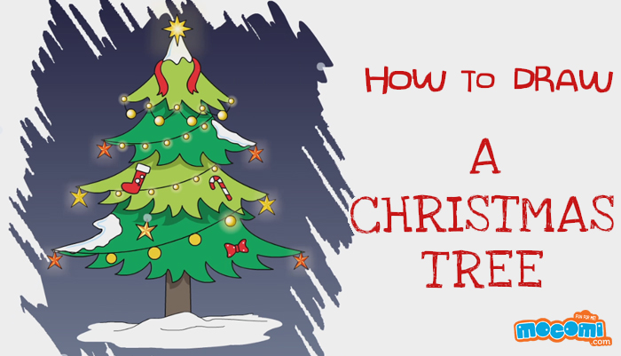 Christmas Tree Drawing For Kids at GetDrawings | Free download