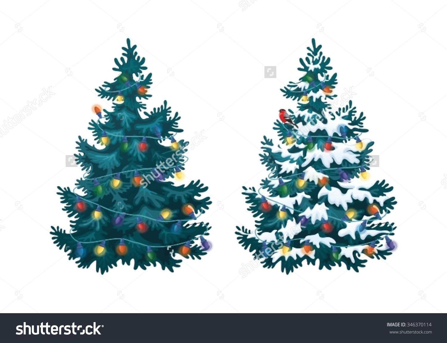 x tree vector with realistic tree vector