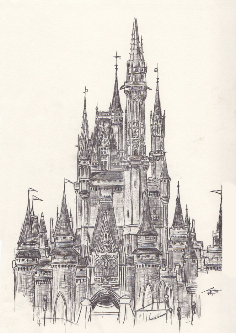 Cinderella Castle Drawing at GetDrawings Free download
