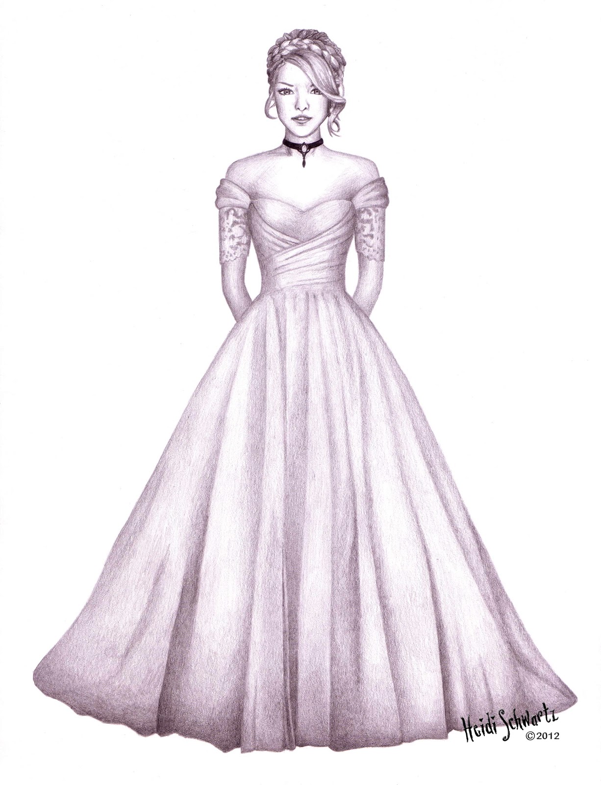 Cinderella Dress Drawing at GetDrawings Free download