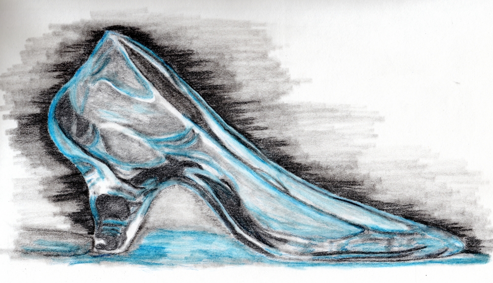 Cinderella Glass Slipper Drawing At Getdrawings Free Download