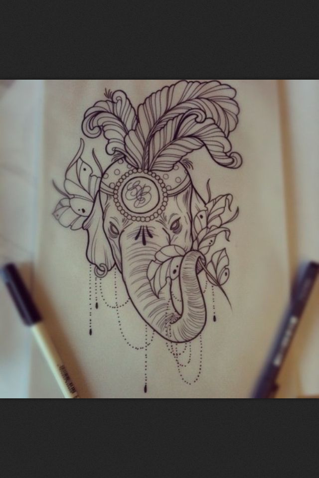 Circus Elephant Drawing at GetDrawings | Free download