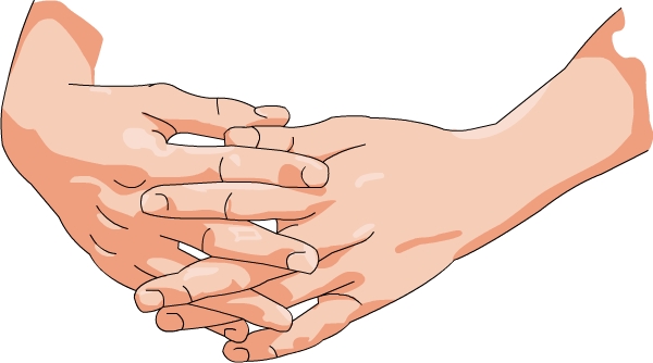 Clasped Hands Drawing at GetDrawings | Free download