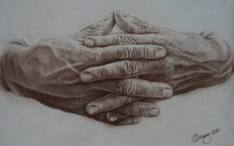 Clasped Hands Drawing at GetDrawings | Free download