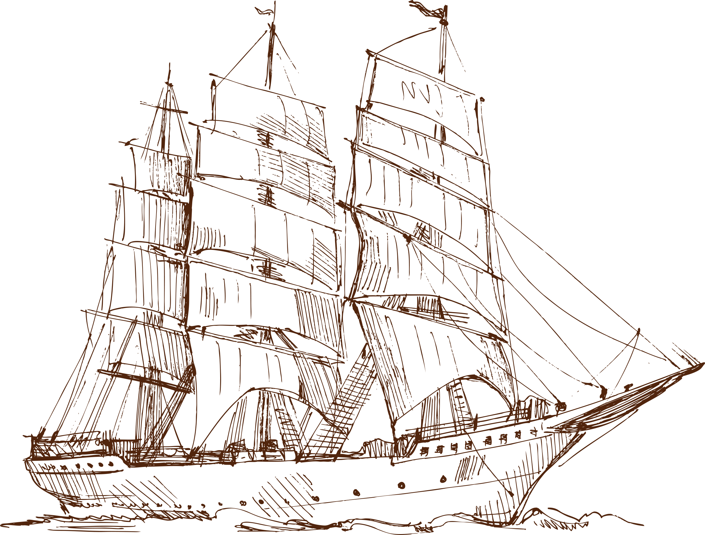 old-ship-drawing-drawing-old-ships-vector-free-download-bodemawasuma