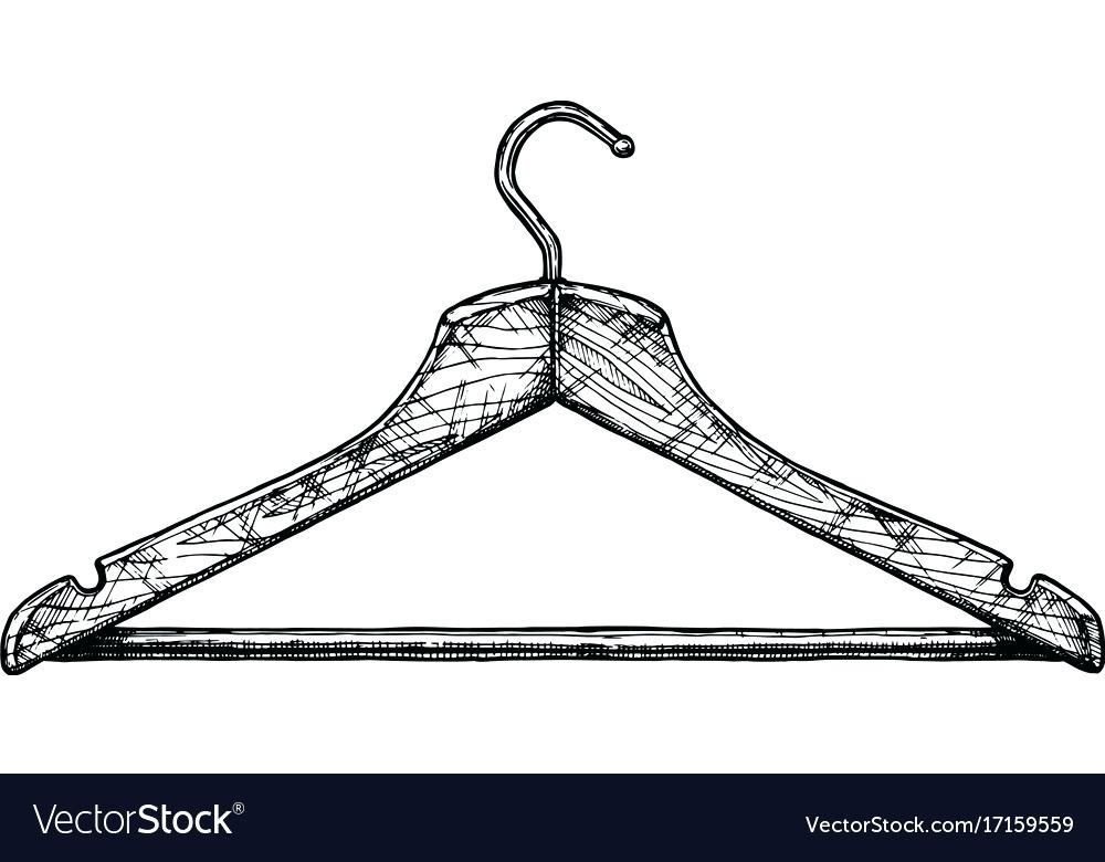 Clothes Hanger Drawing at GetDrawings Free download
