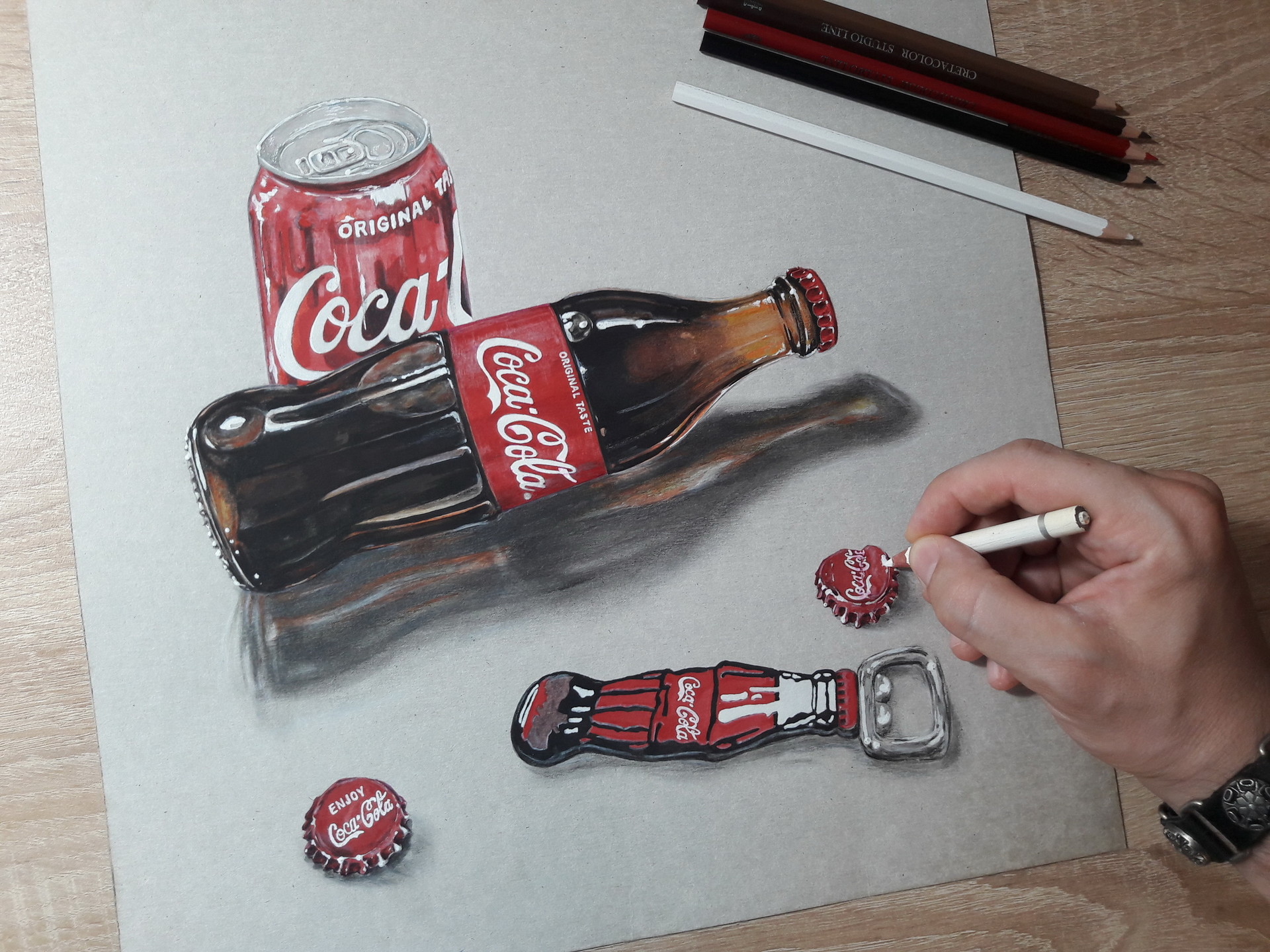 Coca Cola Bottle Drawing at GetDrawings | Free download