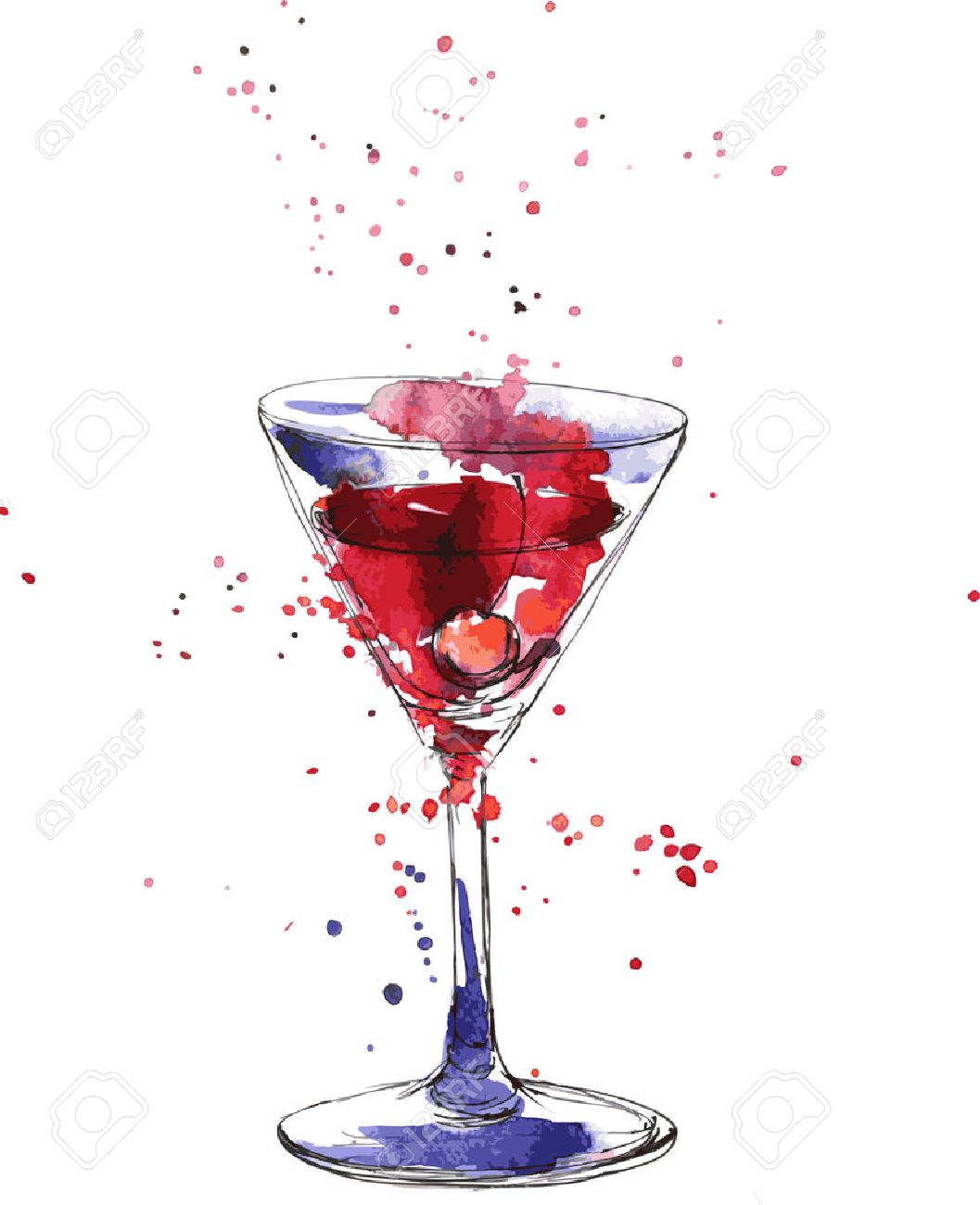 Cocktail Drawing at GetDrawings | Free download