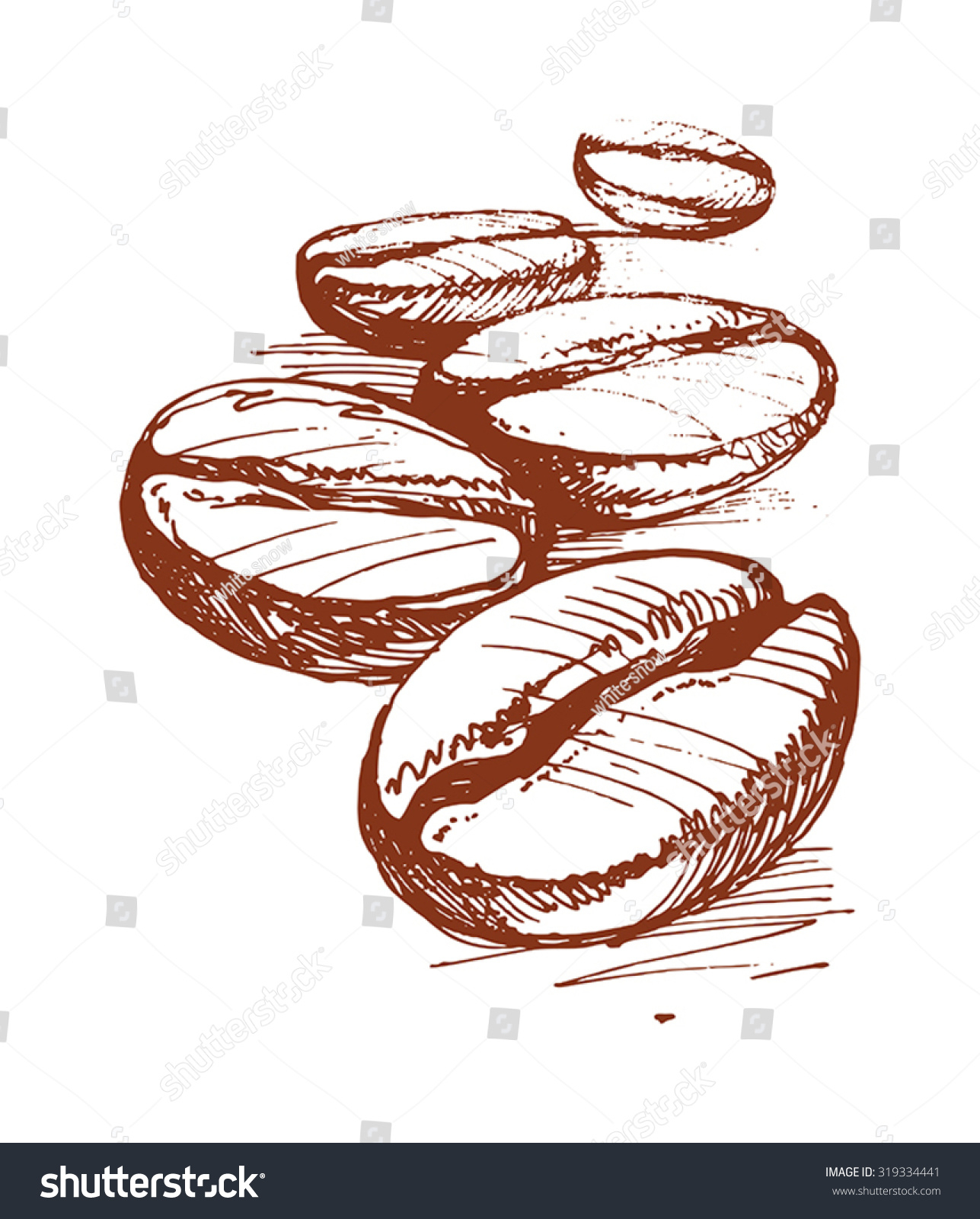 Coffee Bean Drawing at GetDrawings Free download