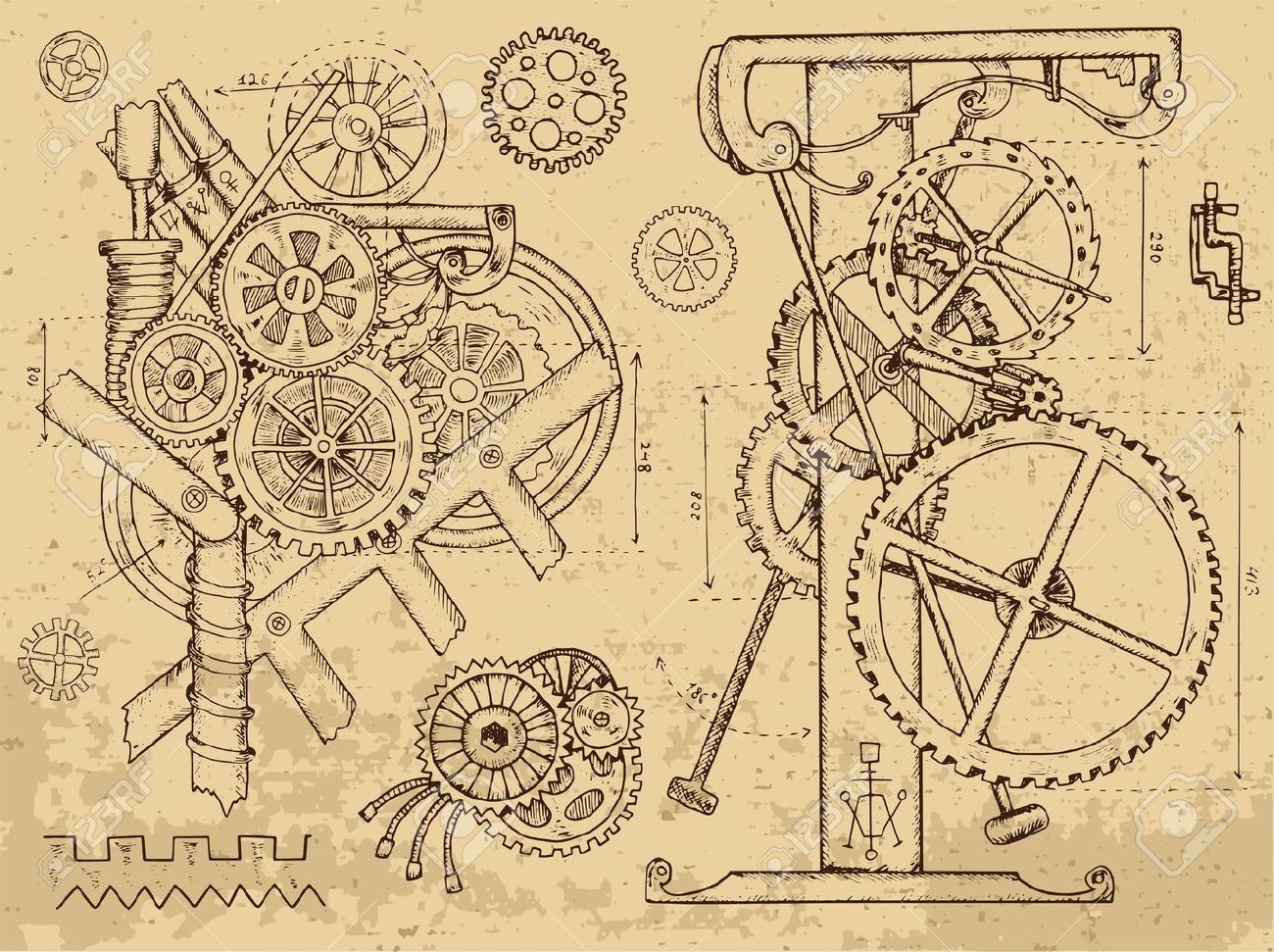 Cogs And Gears Drawing at GetDrawings Free download