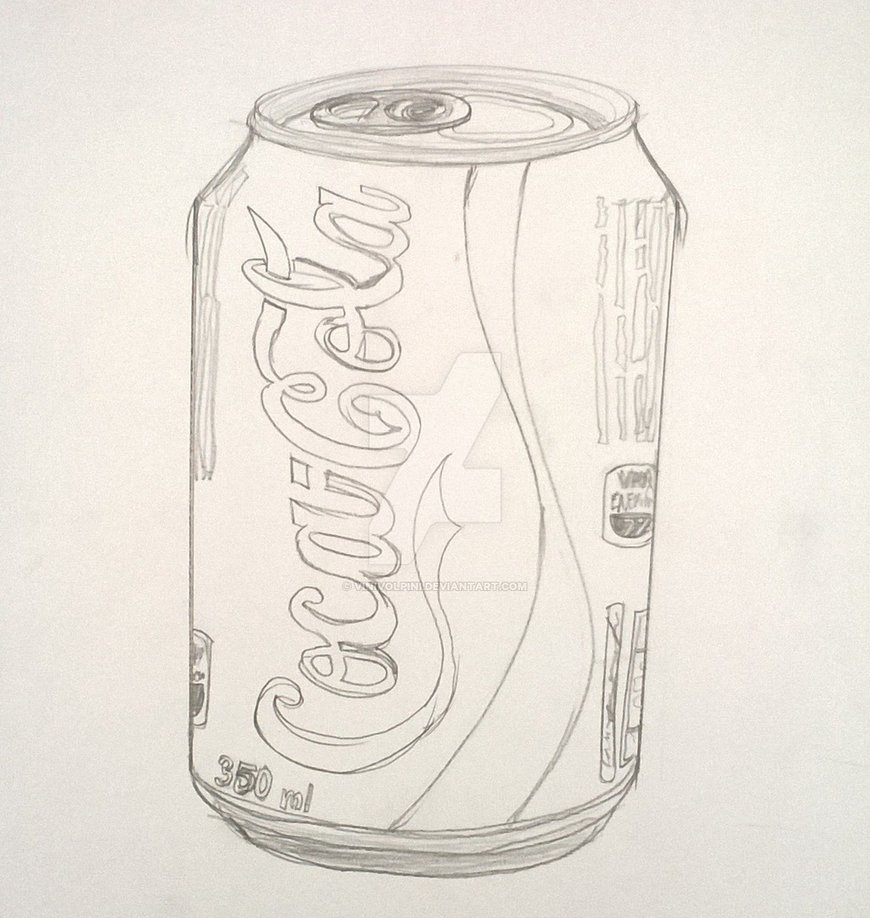 Coke Can Drawing at GetDrawings | Free download