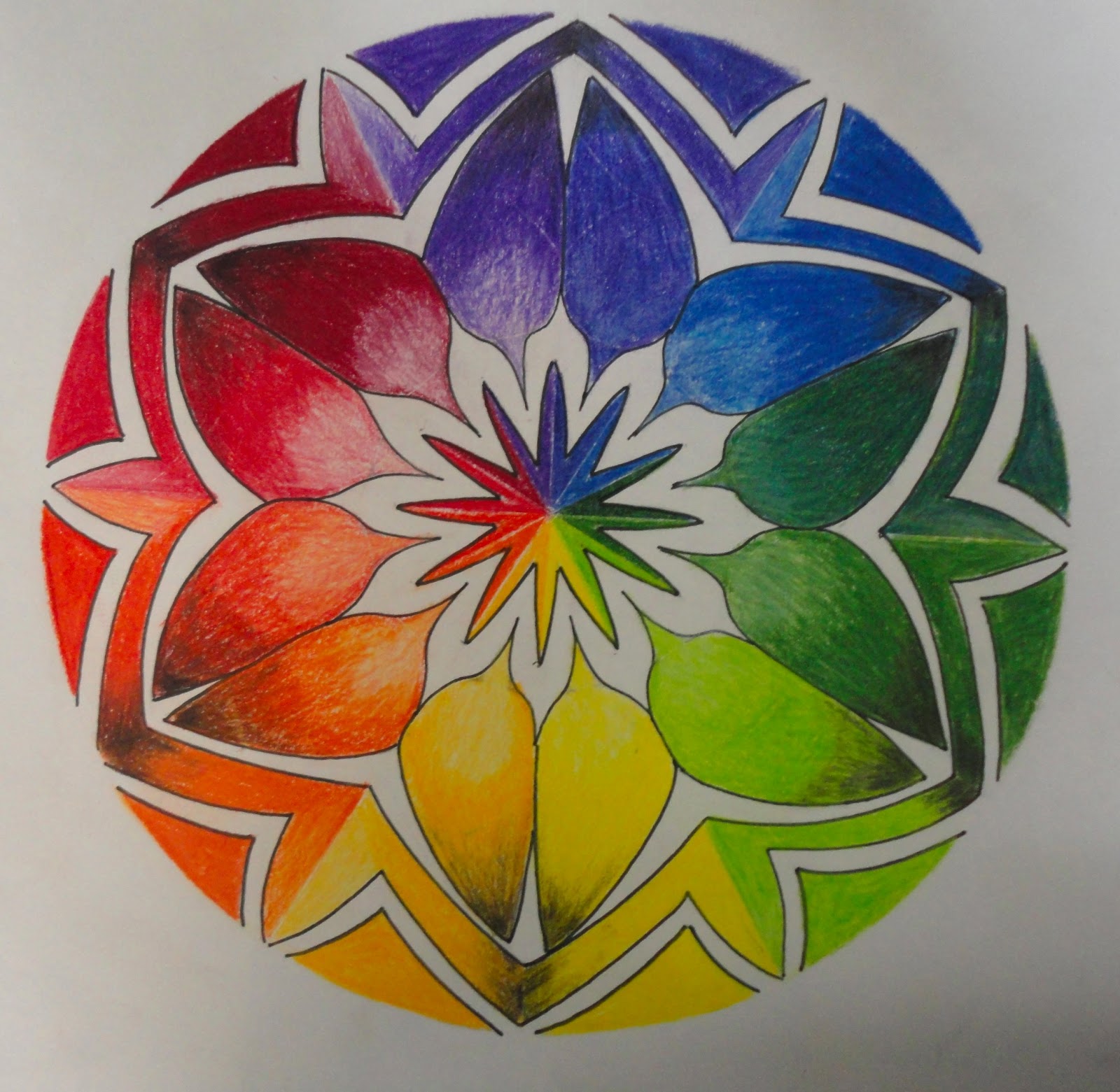 19 Photos Beautiful Color Wheel Drawings