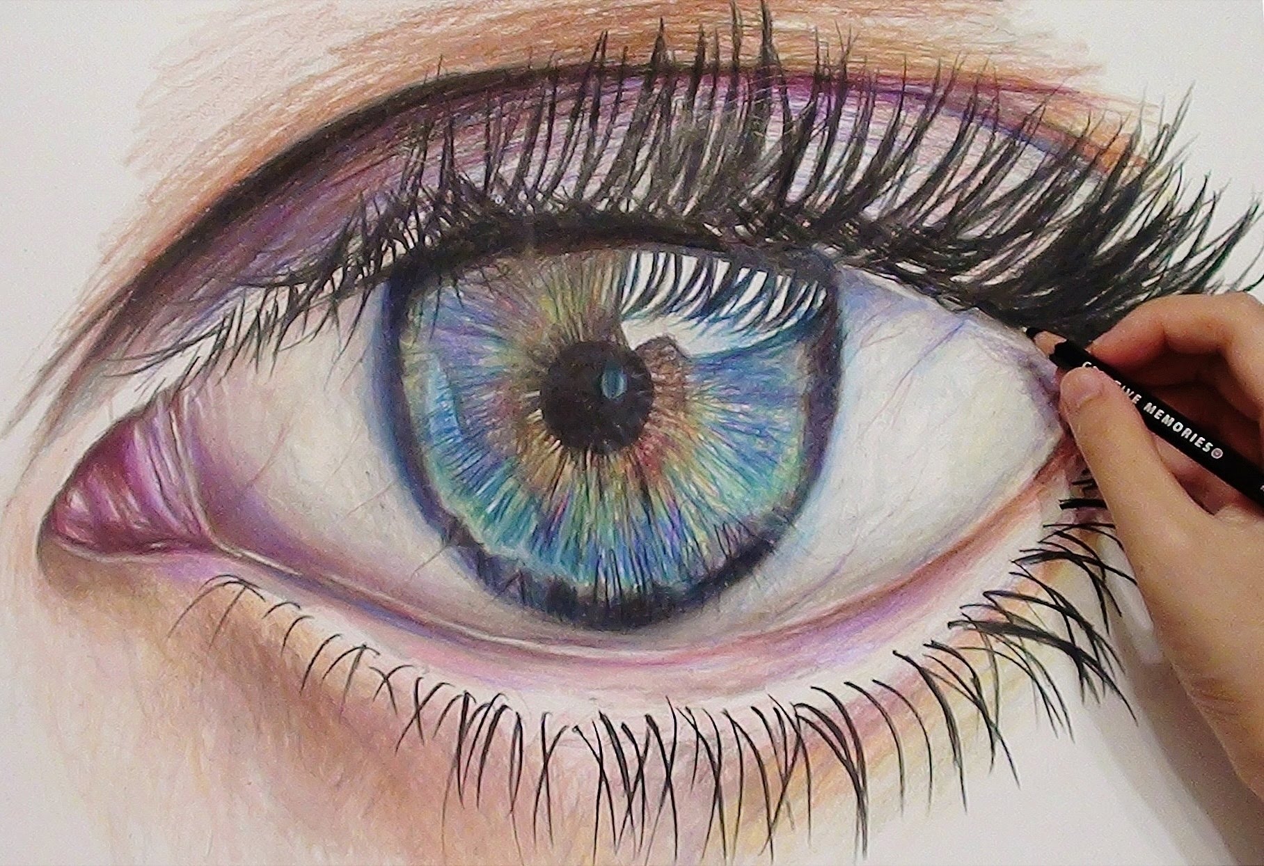 art pencil eye