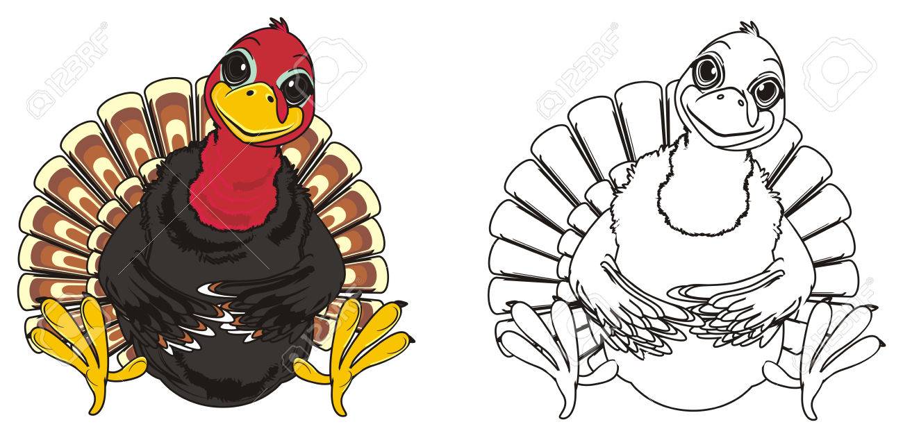 Colored Turkey Drawing at GetDrawings Free download
