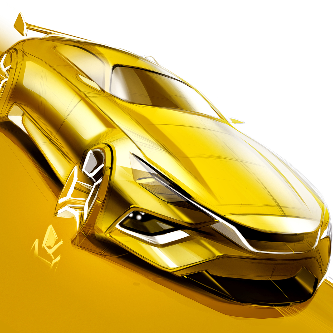 Concept Car Drawing at GetDrawings | Free download