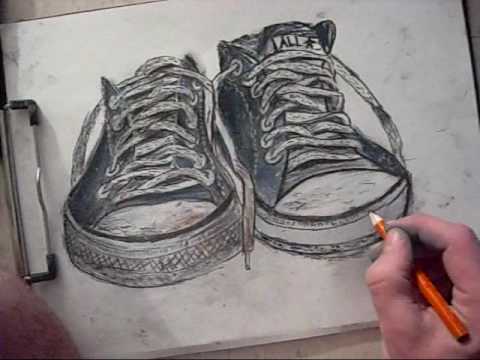 converse shoe sketch