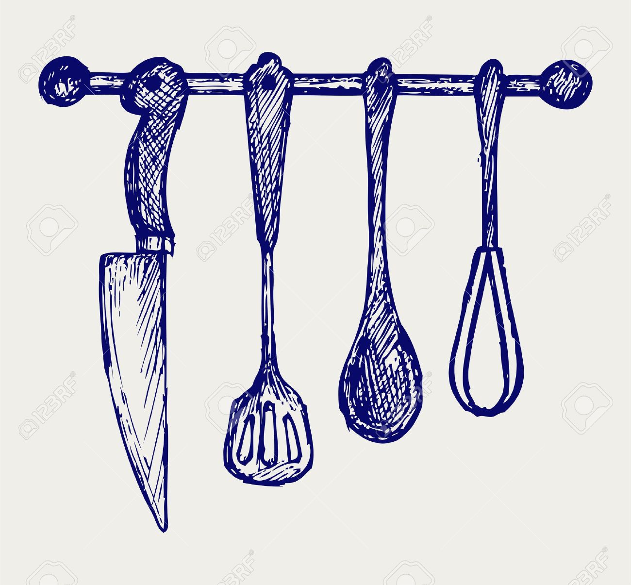 Cooking Utensils Drawing at GetDrawings | Free download