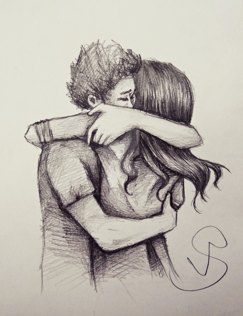 Couple Hugging Drawing at GetDrawings Free download