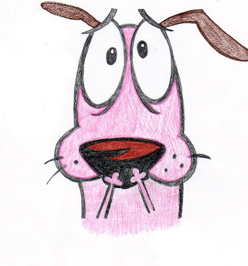 Courage The Cowardly Dog Drawing at GetDrawings | Free download