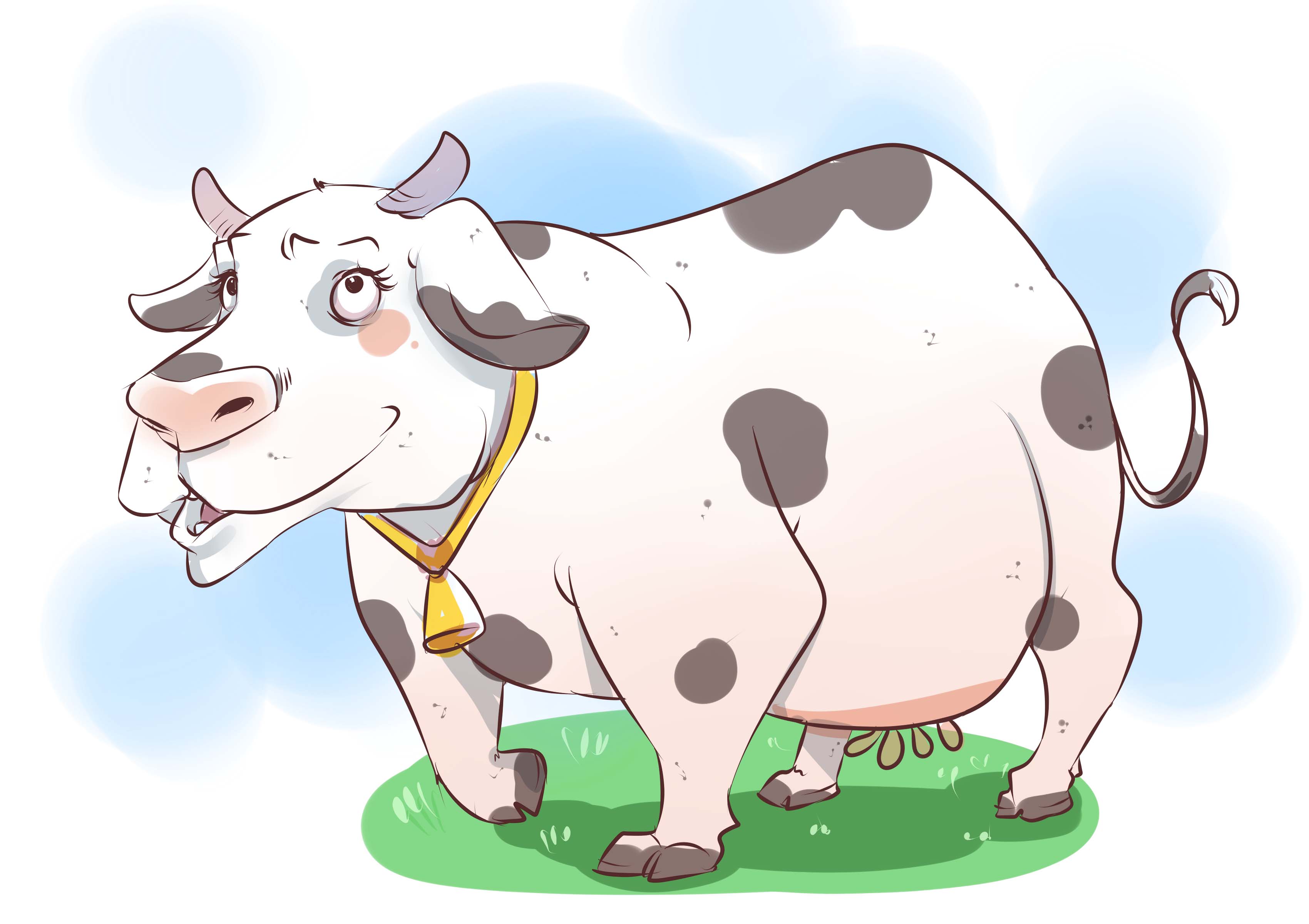 Cow Drawing Cartoon at GetDrawings Free download