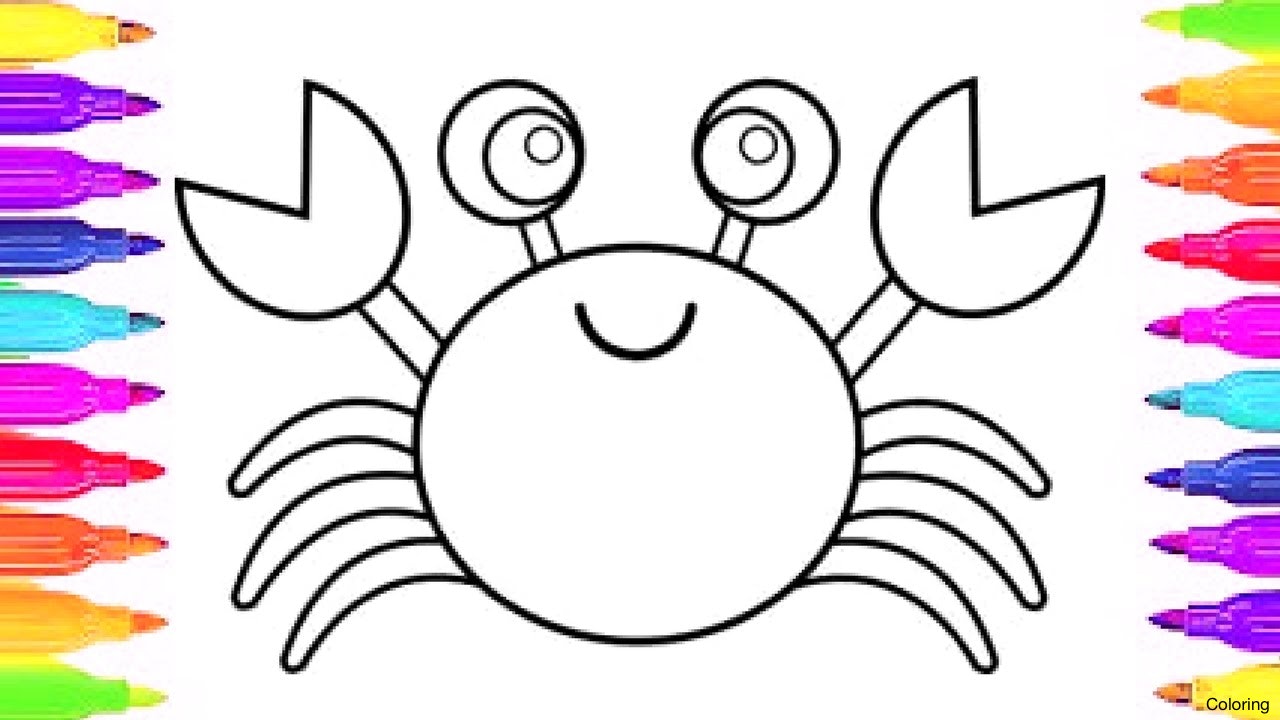 Crab Drawing For Kids at GetDrawings | Free download