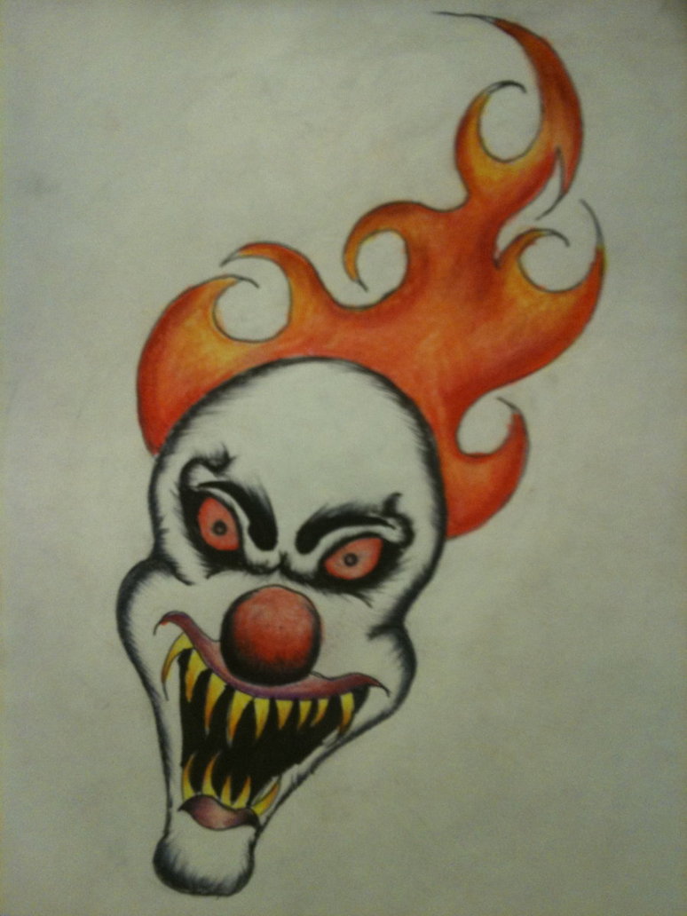 Creepy Clown Drawing at GetDrawings Free download