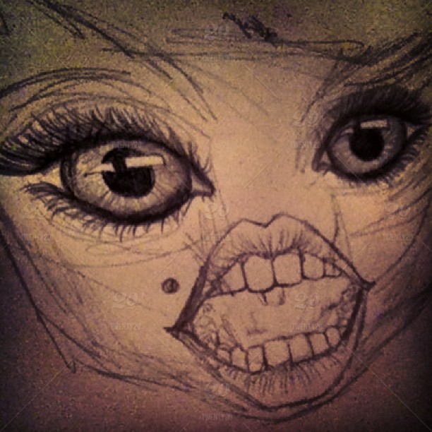 Creepy Eyes Drawing At Getdrawings 