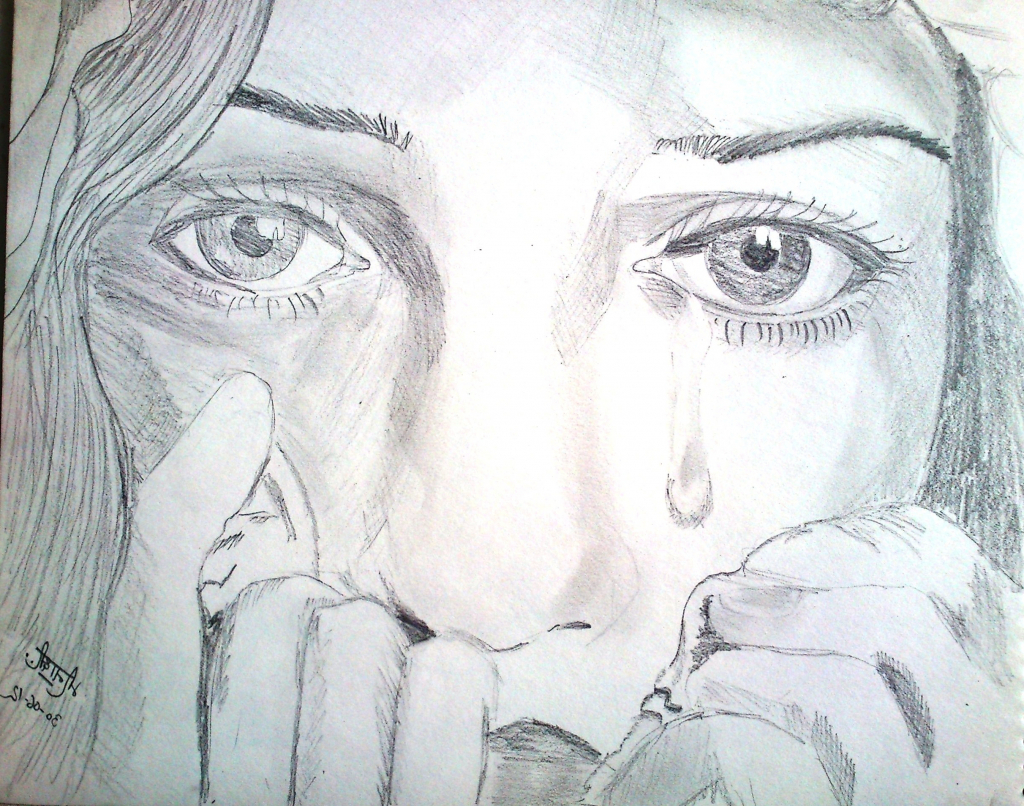 Crying Face Drawing at GetDrawings | Free download