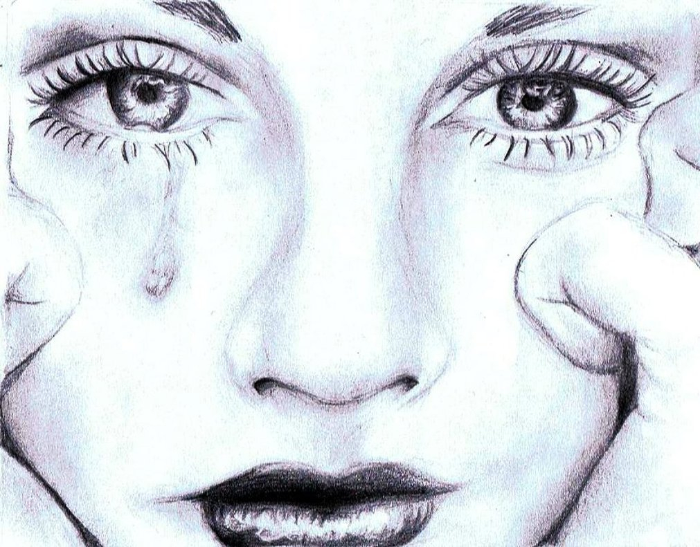 Crying Lady Drawing at GetDrawings Free download