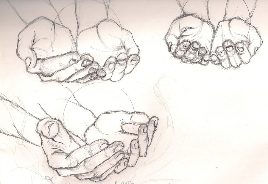 Cupped Hands Drawing at GetDrawings Free download