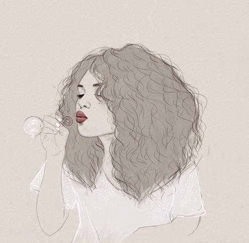 Curly Hair Drawing At Getdrawings Free Download