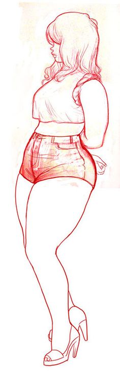 Curvy Woman Drawing at GetDrawings | Free download