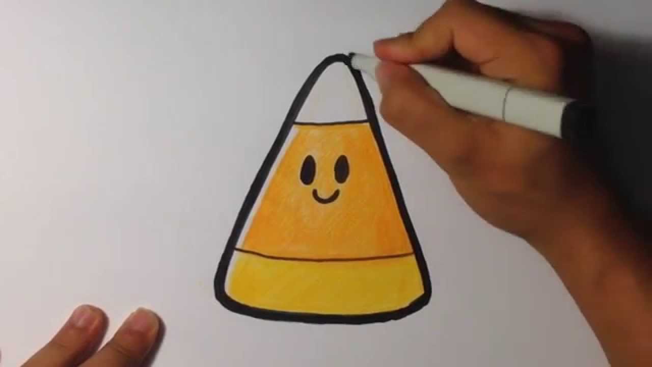 Cute Candy Corn Drawing at GetDrawings | Free download