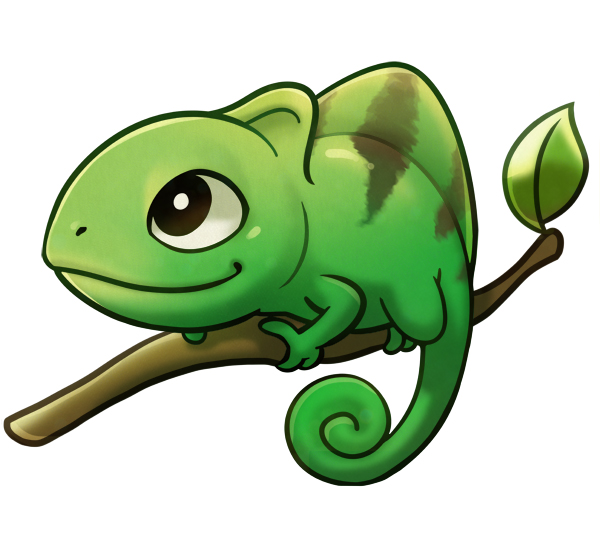 Cute Chameleon Drawing at GetDrawings | Free download