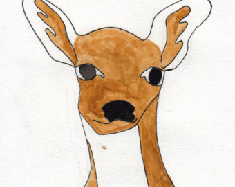 Cute Deer Drawing at GetDrawings | Free download