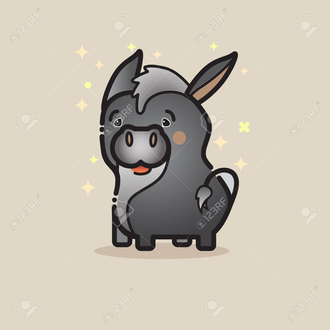 Cute Donkey Drawing at GetDrawings Free download